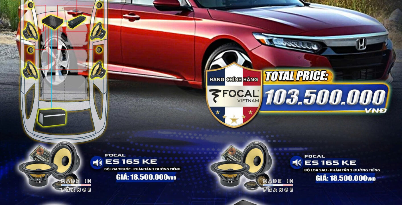 Nâng Tầm Honda Accord Với Dàn Âm Thanh Focal – Gắn Loa Focal, Nghe Là Mê!