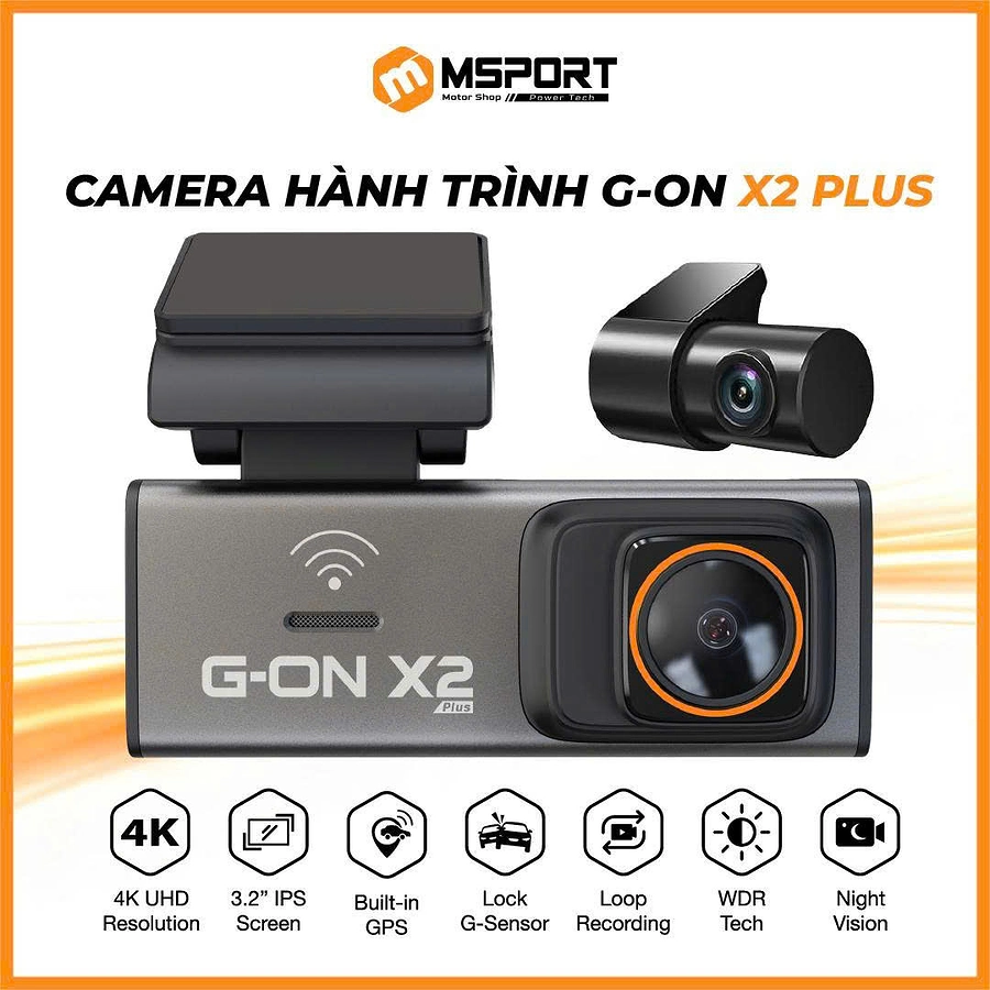 Camera Hành Trình MSPORT G-ON X2 v2025