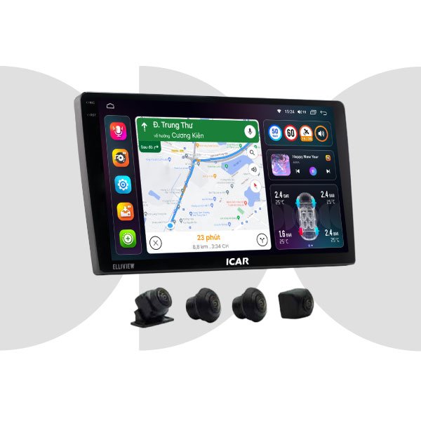 Màn Hình Android Liền Cam 360 Elliview S5 Basic+