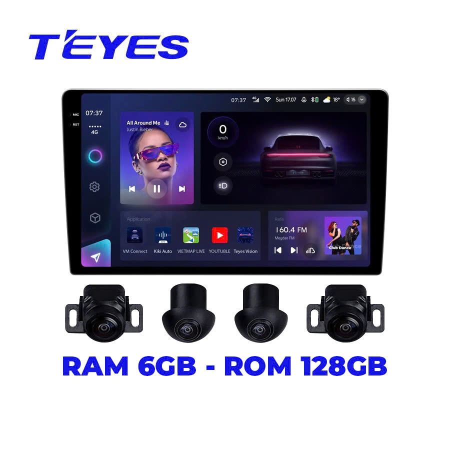 Màn Hình TEYES CC3 2K 360 Liền Camera 360